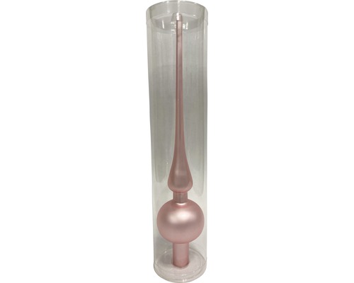 Christbaumspitze Lafiora Glas 28 cm pink