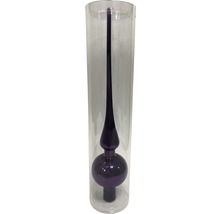 Violette Christbaumspitze in transparenter Verpackung