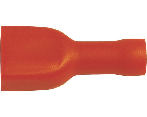 1x Flachsteckhülsen vergoldet 6,3mm bis 2,5mm² (rot) - NormReich, 0,12 €