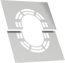 Zweiteiliger Baumrost aus Metall