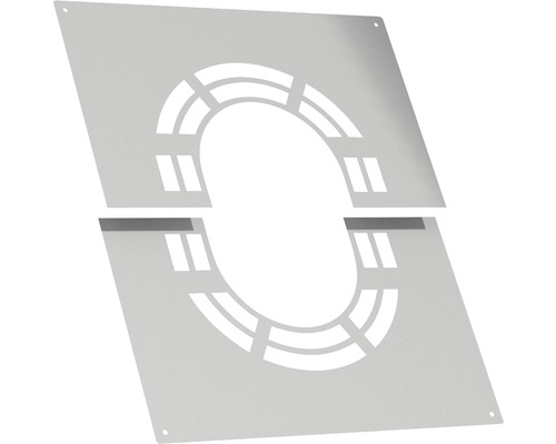 Zweiteiliger Baumrost aus Metall