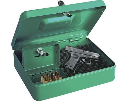 Pistolenkassette Rottner Gunbox 24x30x9 cm grün