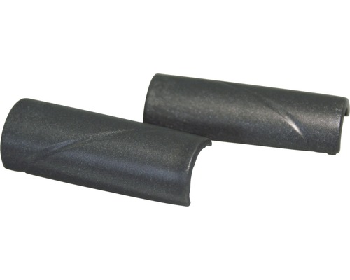 Zwei Abdeckkappen aus Kunststoff