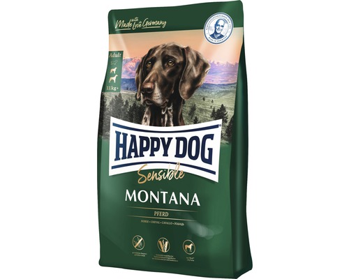 Hundefutter trocken HAPPY DOG Sensible Montana Pferd 10 kg Happy Dog Sensible Montana Trockenfutter für erwachsene Hunde ab elf Kilogramm