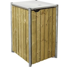 Mülltonnenbox HIDE Holz 139,4x80,7x115,2 cm natur-thumb-7
