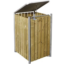 Mülltonnenbox HIDE Holz 139,4x80,7x115,2 cm natur-thumb-8