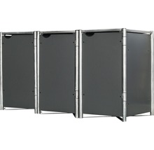 Mülltonnenbox HIDE Kunststoff 182x63,4x115,2 cm grau