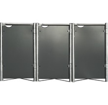Mülltonnenbox HIDE Kunststoff 182x63,4x115,2 cm grau