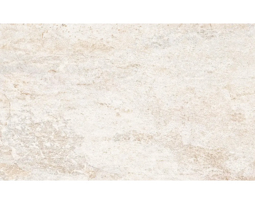 Feinsteinzeug Bodenfliese Quarzite 66,2x40,8 cm weiß beige matt