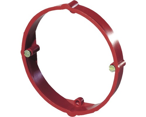 Putzausgleichsring E130 Tiefe 12 mm rot 1 Stk. Runder Wandauslass für Elektroinstallationen mit Schrauben