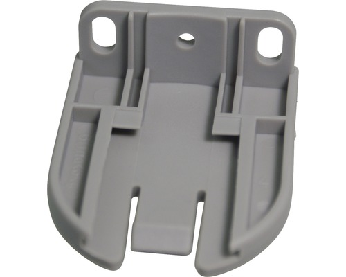 Graue Gerätehalterung aus Kunststoff