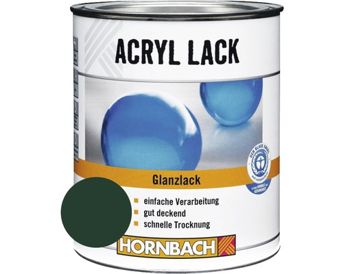HORNBACH Buntlack Acryllack glänzend moosgrün 375 ml Dose Acryllack Glanzlack