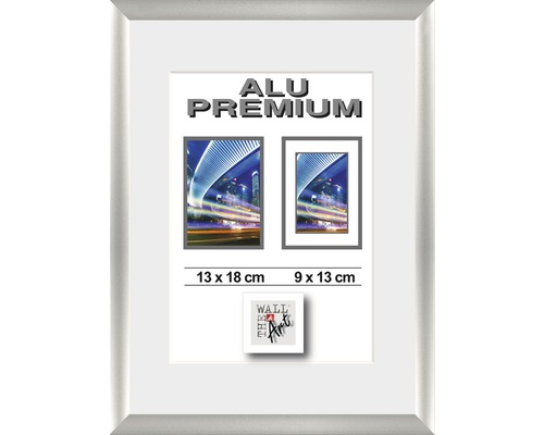 Bilderrahmen Aluminium Duo silber 13x18 cm Bilderrahmen Aluminium Duo silber 13x18 cm