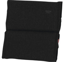 Schwarzes Auflagekissen mit dem Siena Garden Logo.