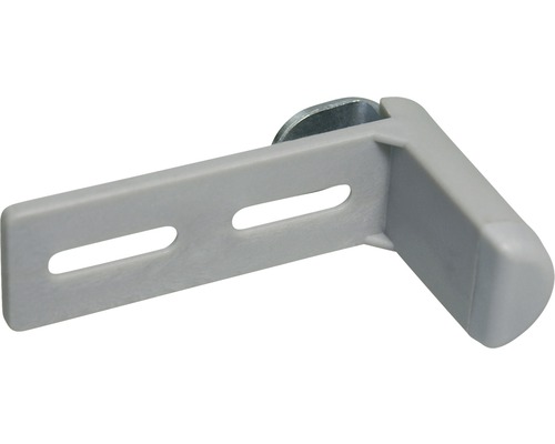 Kunststoffhalterung mit zwei Löchern und Metallscheibe