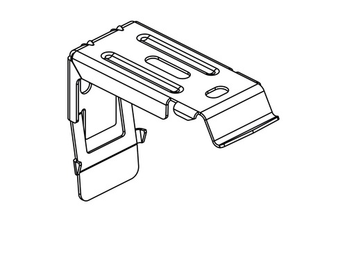 Träger Universalträger für Kassette aus Metall weiß