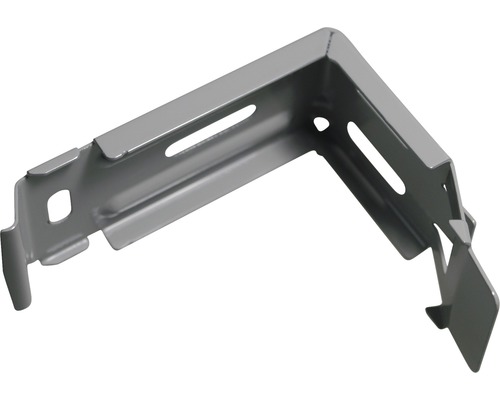 Winkelverbinder aus Metall mit Befestigungslöchern für Regale und Konstruktionen