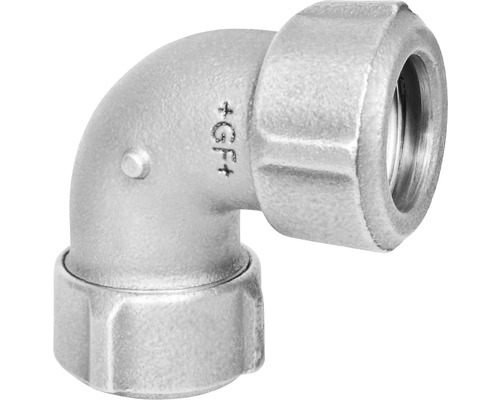 Winkel +GF+ Primofit 90 ° 3/4" IG Temperguss verchromt