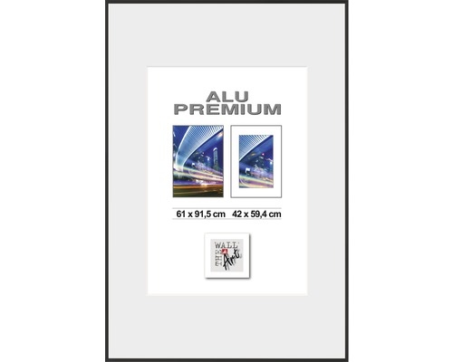 Bilderrahmen Aluminium Duo schwarz 61x91,5 cm