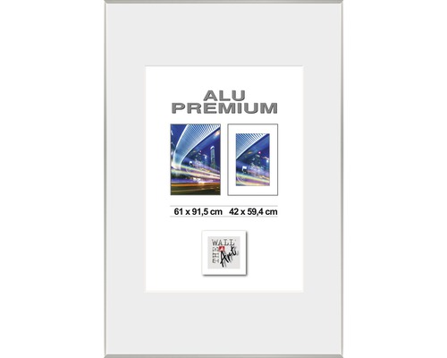 Bilderrahmen Aluminium Duo silber 61x91,5 cm