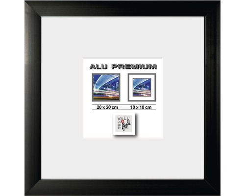 Bilderrahmen Aluminium Quattro schwarz 20x20 cm Bilderrahmen Aluminium Quattro schwarz 20x20 cm