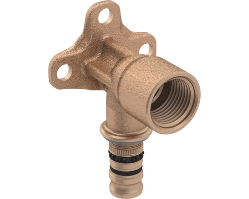 Wandscheibe Geberit Mepla 90° 20mm x1/2" 52mm Winkelstück mit Befestigungsflansch für Sanitäranwendungen