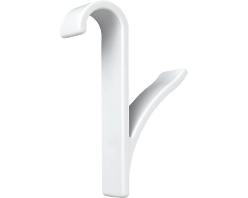 Weißer Heizkörperhaken aus Kunststoff