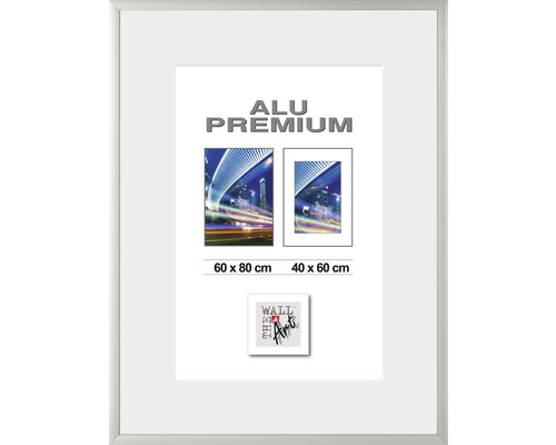Bilderrahmen Aluminium Quattro silber 60x80 cm
