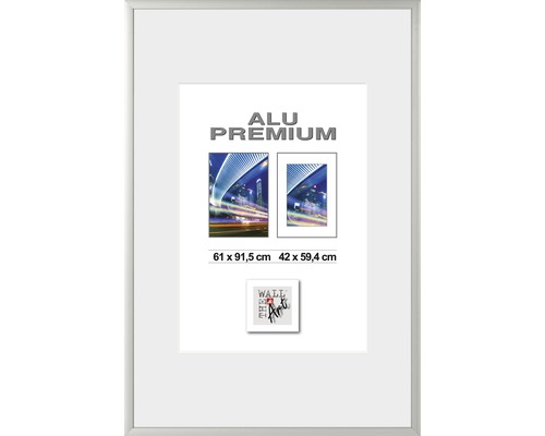 Bilderrahmen Aluminium Quattro silber 61x91,5 cm