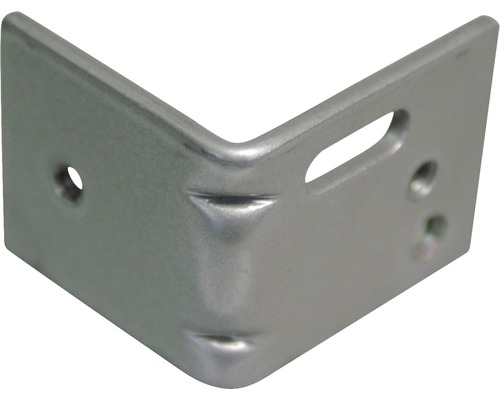 Winkelverbinder aus Metall mit Befestigungslöchern