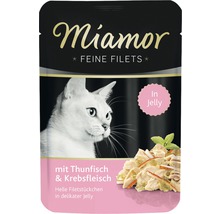 Miamor Feine Filets Katzennahrung mit Thunfisch und Krebsfleisch im Jelly