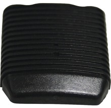 Schwarzes Pedalauflage Gummi mit horizontalen Rillen