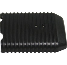 Schwarze Abdeckung mit Rillen