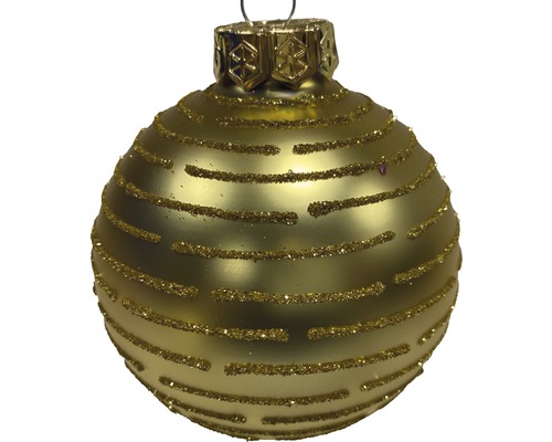 Christbaumkugel Lafiora Glas Ø 8 cm gold