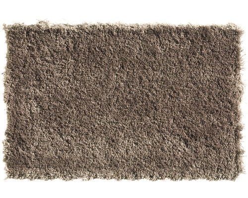 Teppichboden Shaggy Yeti dunkelbeige FB40 400 cm breit (Meterware) Rechteckiger Teppich mit hochflorigem Gewebe