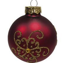 Weihnachtskugel mit goldenem Dekor