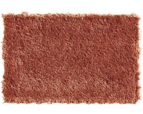 Teppichboden Shag Yeti dunkel terracotta 400 cm breit (Meterware) Rechteckiger Teppich mit hohem Flor