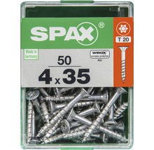 Spax Universalschraube Senkkopf Stahl gehärtet T 20, Holz-Teilgewinde 4x35 mm, 50 Stück-thumb-0