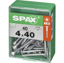 Spax Universalschraube Senkkopf Stahl gehärtet T 20, Holz-Teilgewinde 4x40 mm, 40 Stück-thumb-1
