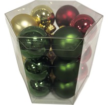 Christbaumkugeln Set in transparenter Verpackung