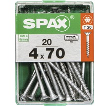 Spax Universalschraube Senkkopf Stahl gehärtet T 20, Holz-Teilgewinde 4x70 mm, 20 Stück