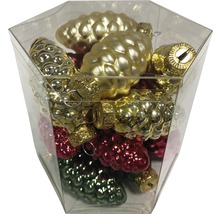 Christbaumschmuck Zapfen in transparenter Verpackung