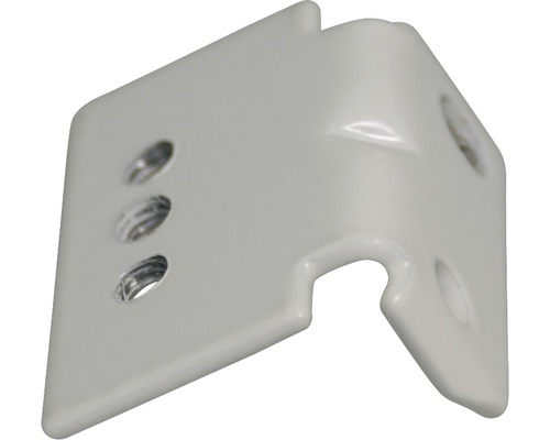 Eckwinkel aus Metall mit Schraubenlöchern