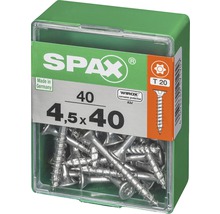 Spax Universalschraube Senkkopf Stahl gehärtet T 20, Holz-Teilgewinde 4,5x40 mm, 40 Stück-thumb-1