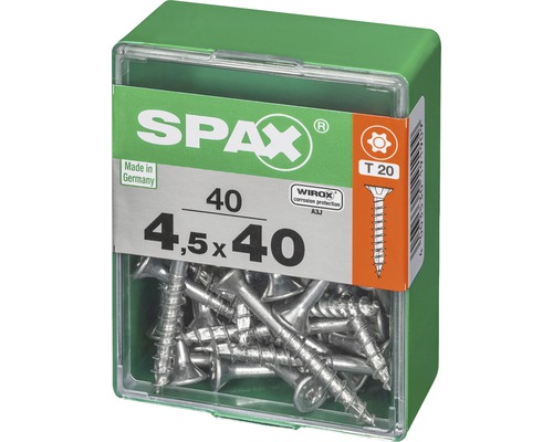 Spax Senkkopfschrauben 4,5x40 mm im Karton