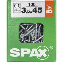 Spax Schrauben im Karton, Größe 3,5x45 mm, 100 Stück