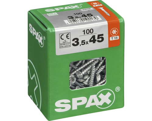 Spax Universalschrauben 3,5 x 45 Millimeter im Karton