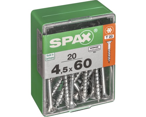 Spax Universalschrauben im Karton, 4,5 x 60 Millimeter