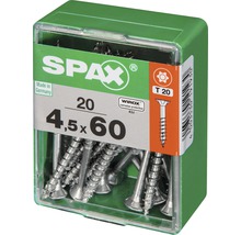Spax Universalschraube Senkkopf Stahl gehärtet T 20, Holz-Teilgewinde 4,5x60 mm, 20 Stück-thumb-2