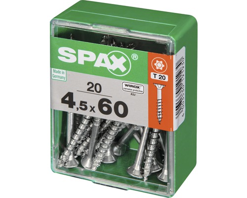 Spax Schrauben 4,5 x 60 Millimeter im Behälter